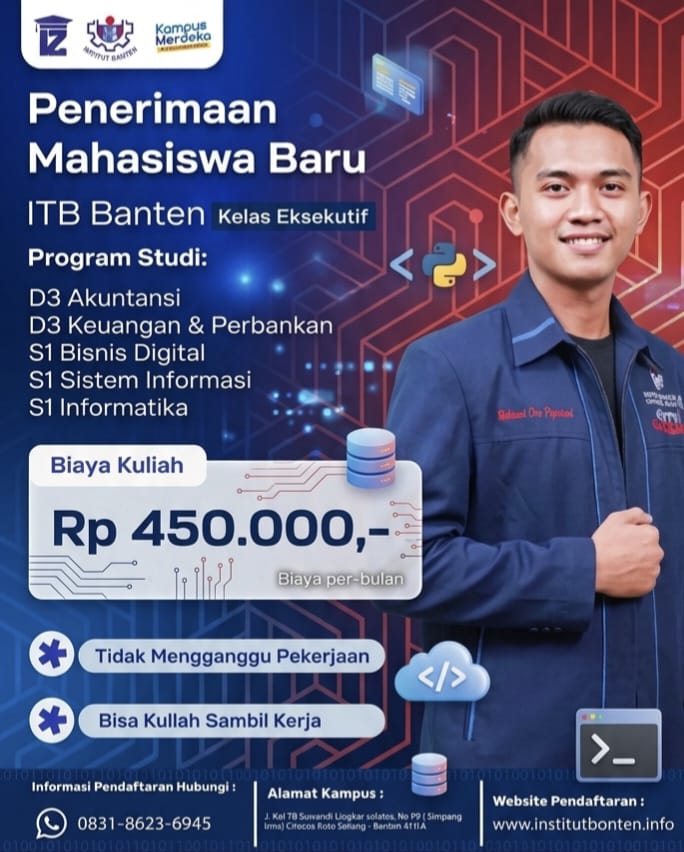 ITB Banten Kampus dengan Jurusan S1 Informatika di Banten