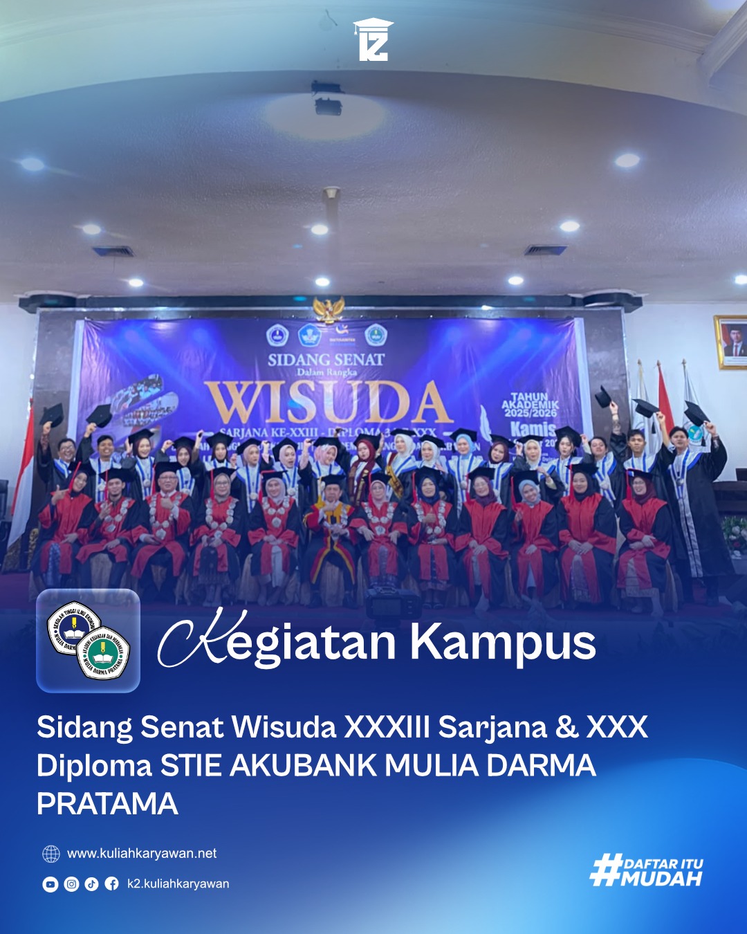 Wisuda XXXIII Sarjana STIE Mulia Darma Pratama Palembang