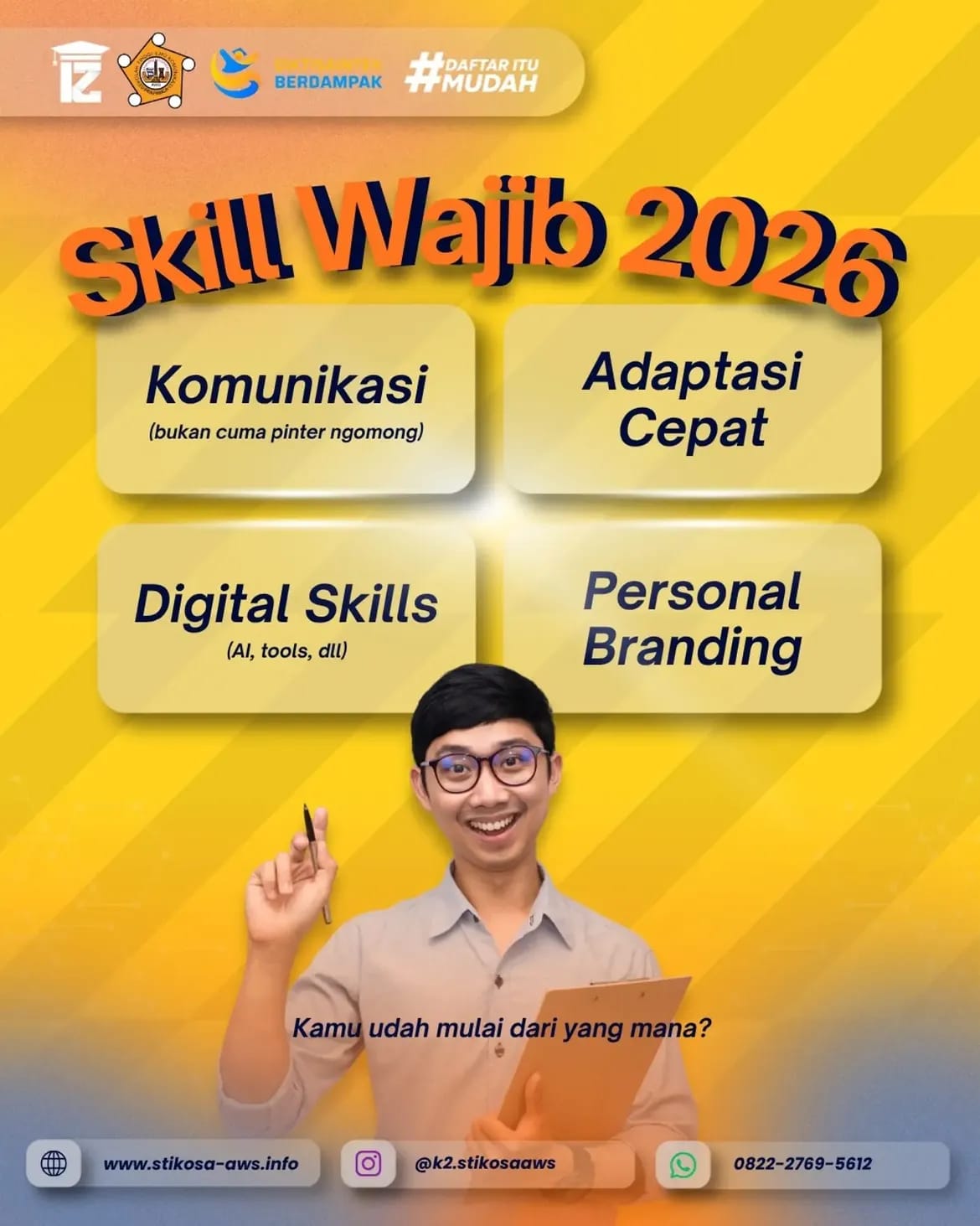 Skill Wajib 2026 SEKOLAH TINGGI ILMU KOMUNIKASI ALMAMATER WARTAWAN SURABAYA