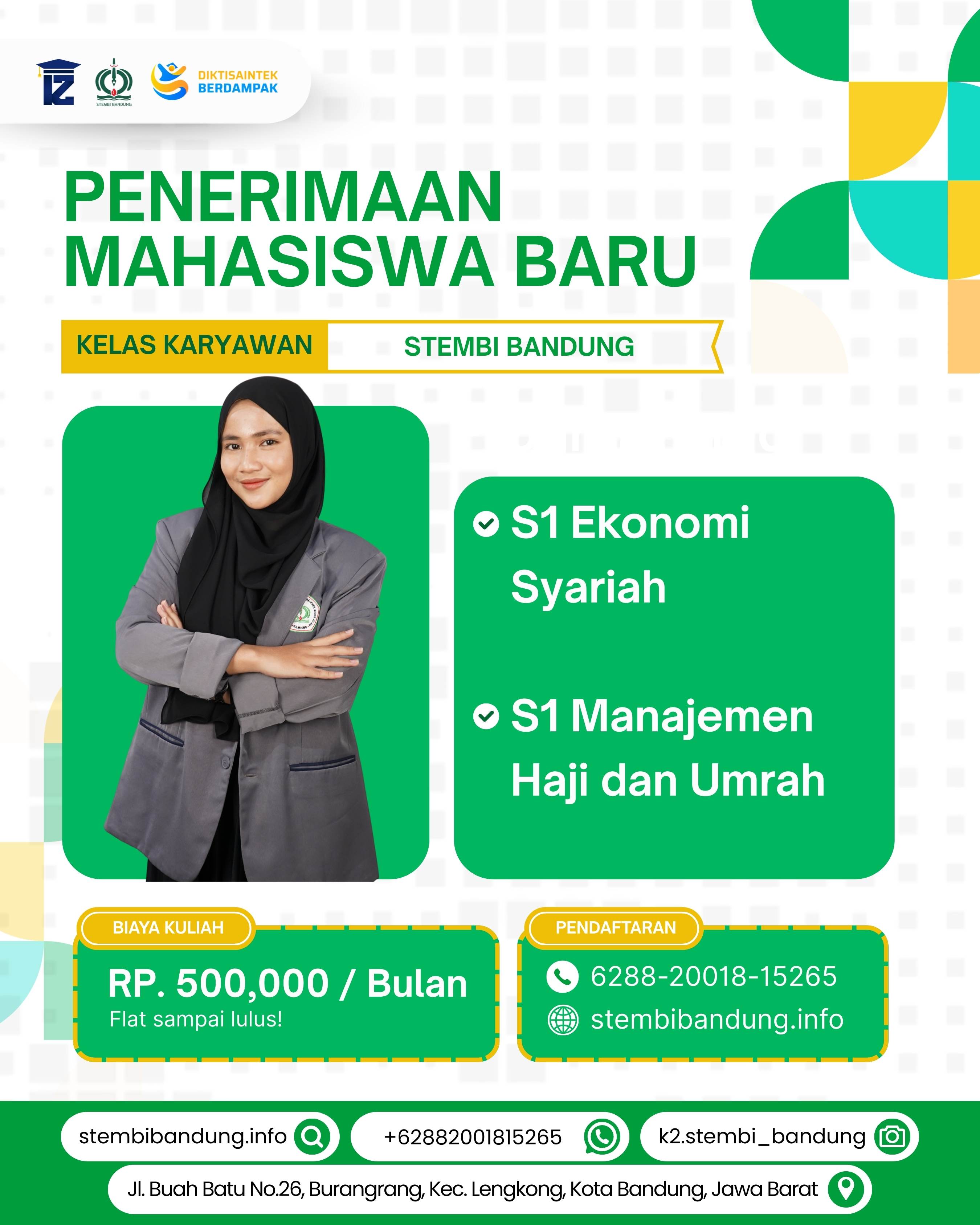 Penerimaan Mahasiswa Baru STEMBI Bandung 2026 Dibuka