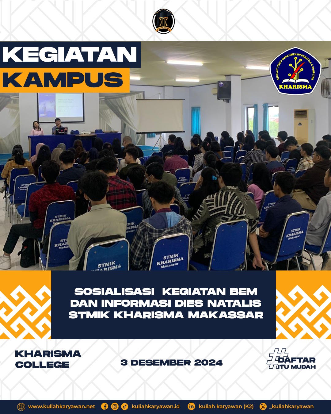 Kelebihan Yang Akan Kamu Dapatkan Jika Berkuliah Di STMIK Kharisma Makassar