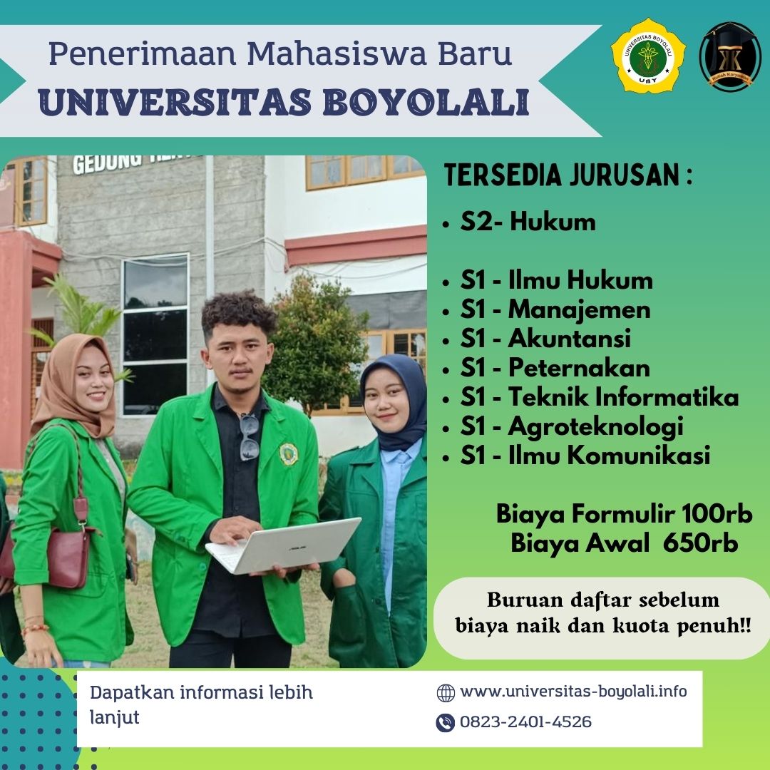 Daftar Kuliah Karyawan K2 Murah di Daerah Boyolali