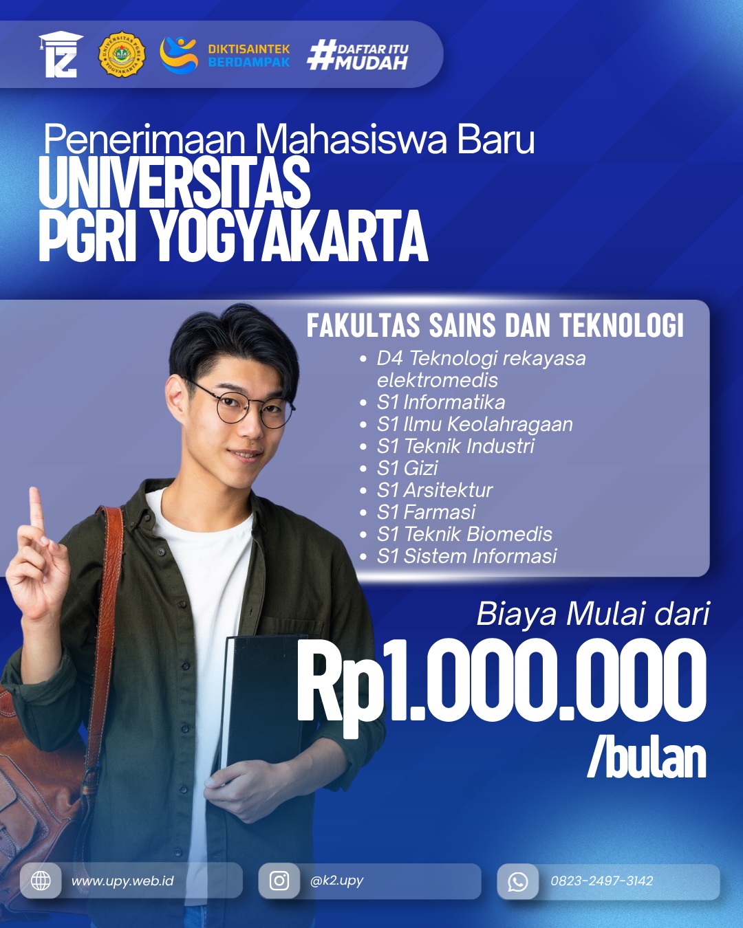 Biaya Kuliah Fakultas Sains dan Teknologi UPY Tahun 2026: Pilihan Program Studi untuk Karyawan dan P