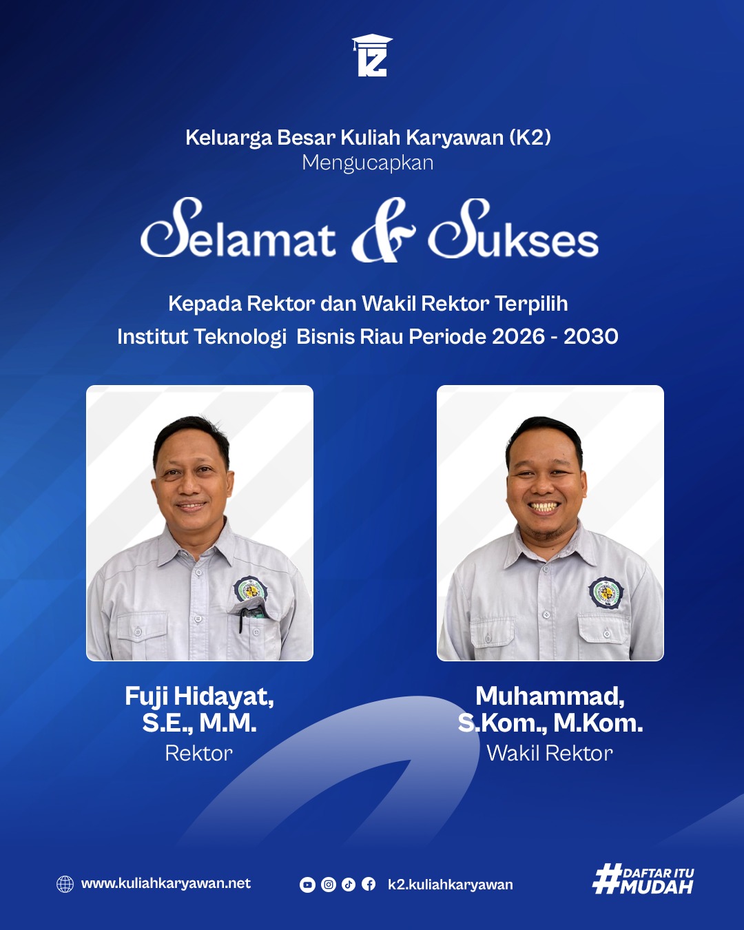 Resmi Dilantik Kepemimpinan Baru Institut Teknologi Bisnis Riau Siap Bawa Kampus Semakin Maju 