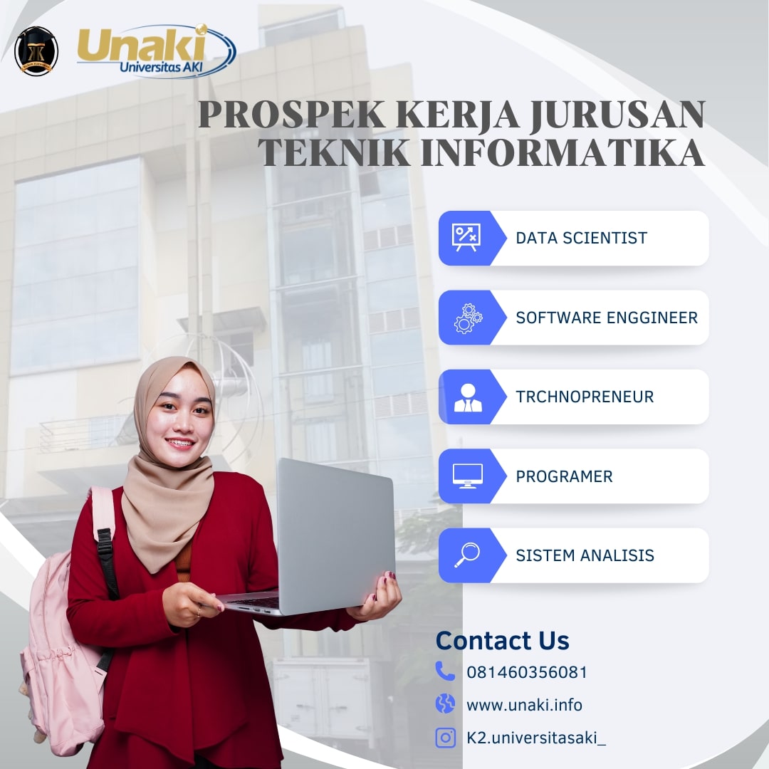 Kuliah Teknik Informatika kelas karyawan Full Online di UNAKI