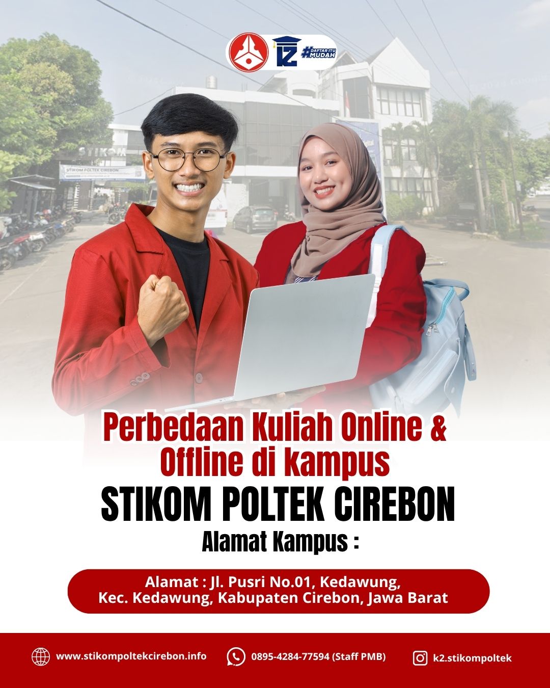 Perbedaan kuliah online dan offline di kampus STIKOM Poltek Cirebon