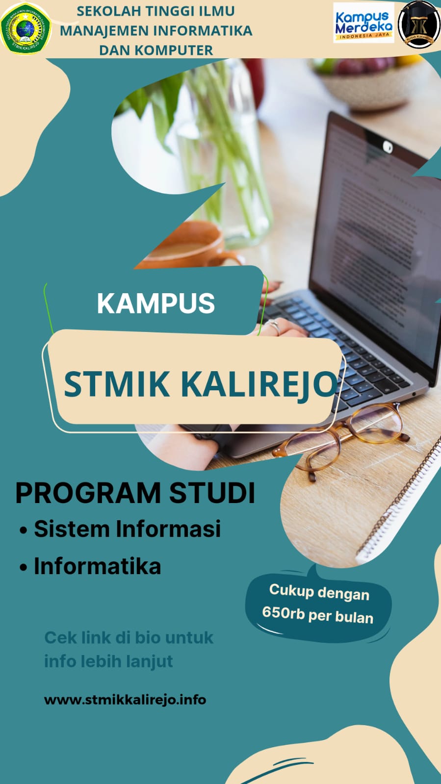 Kampus STMIK Kalirejo Kelas Karyawan Lampung Tengah