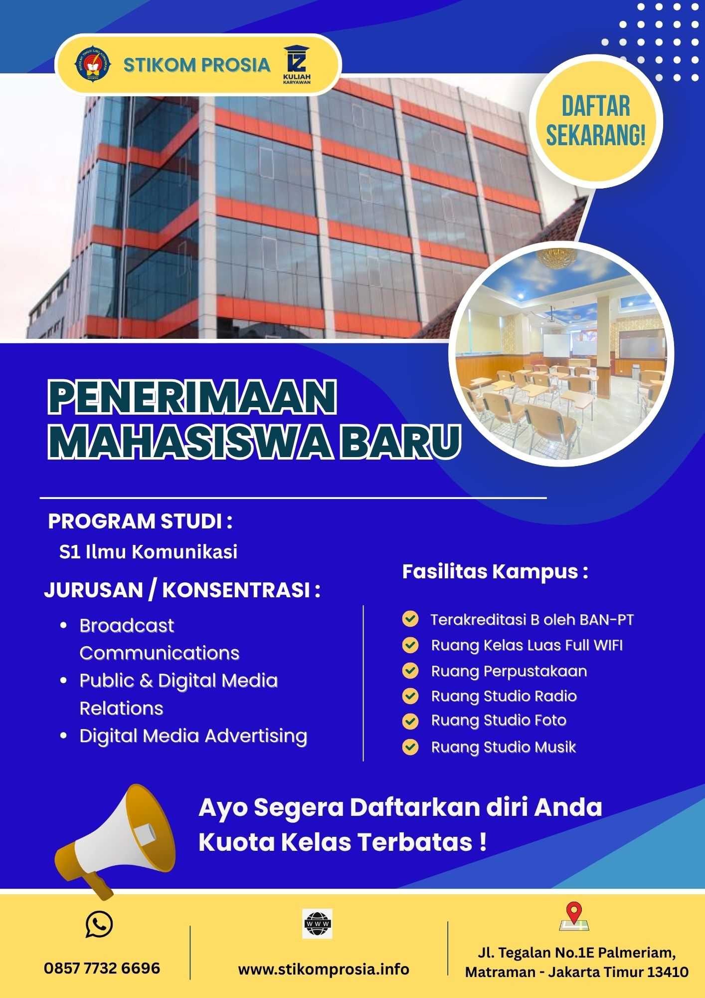Kelas Karyawan STIKOM PROSIA Jakarta