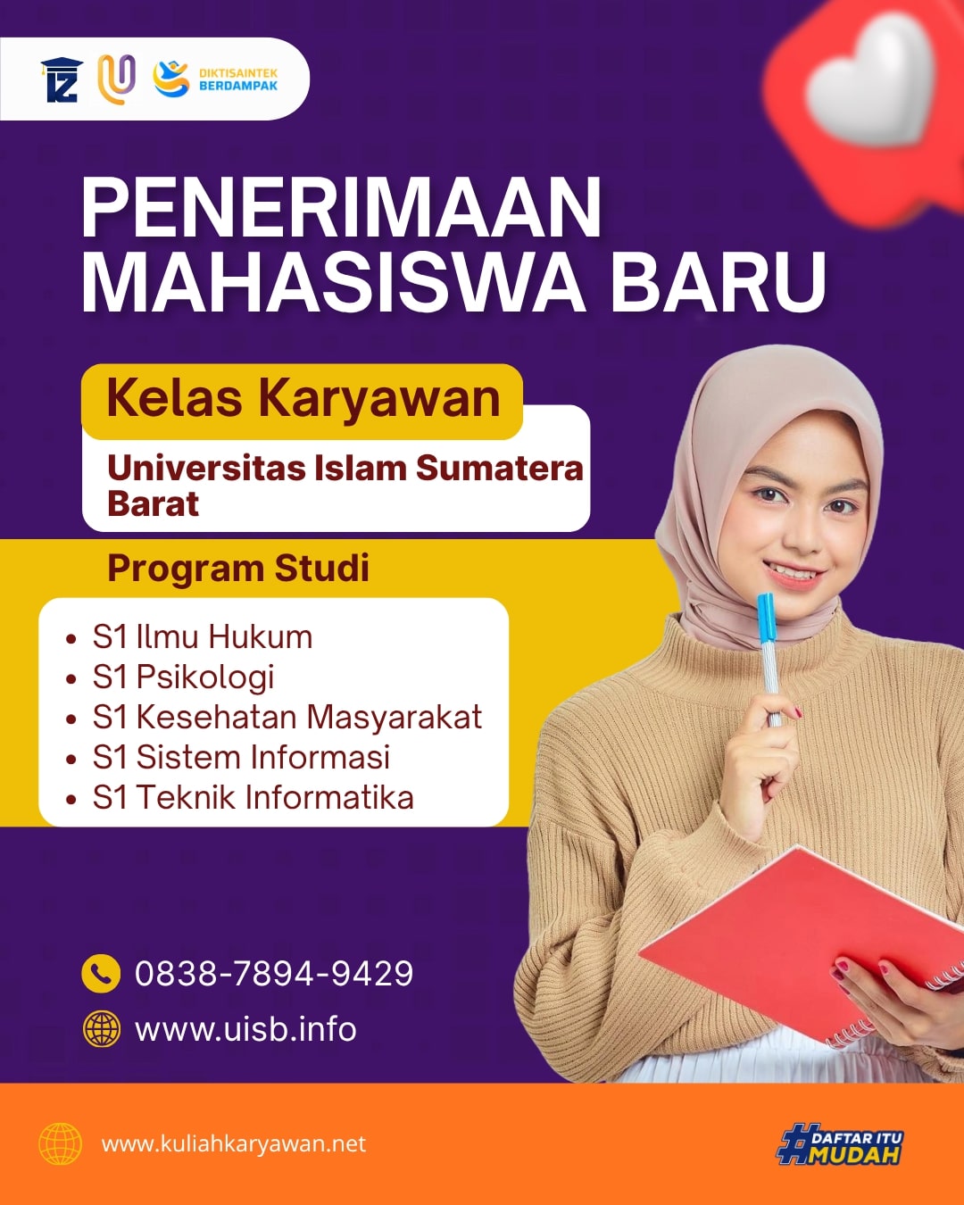 Kelas Karyawan di kampus UISB Padang