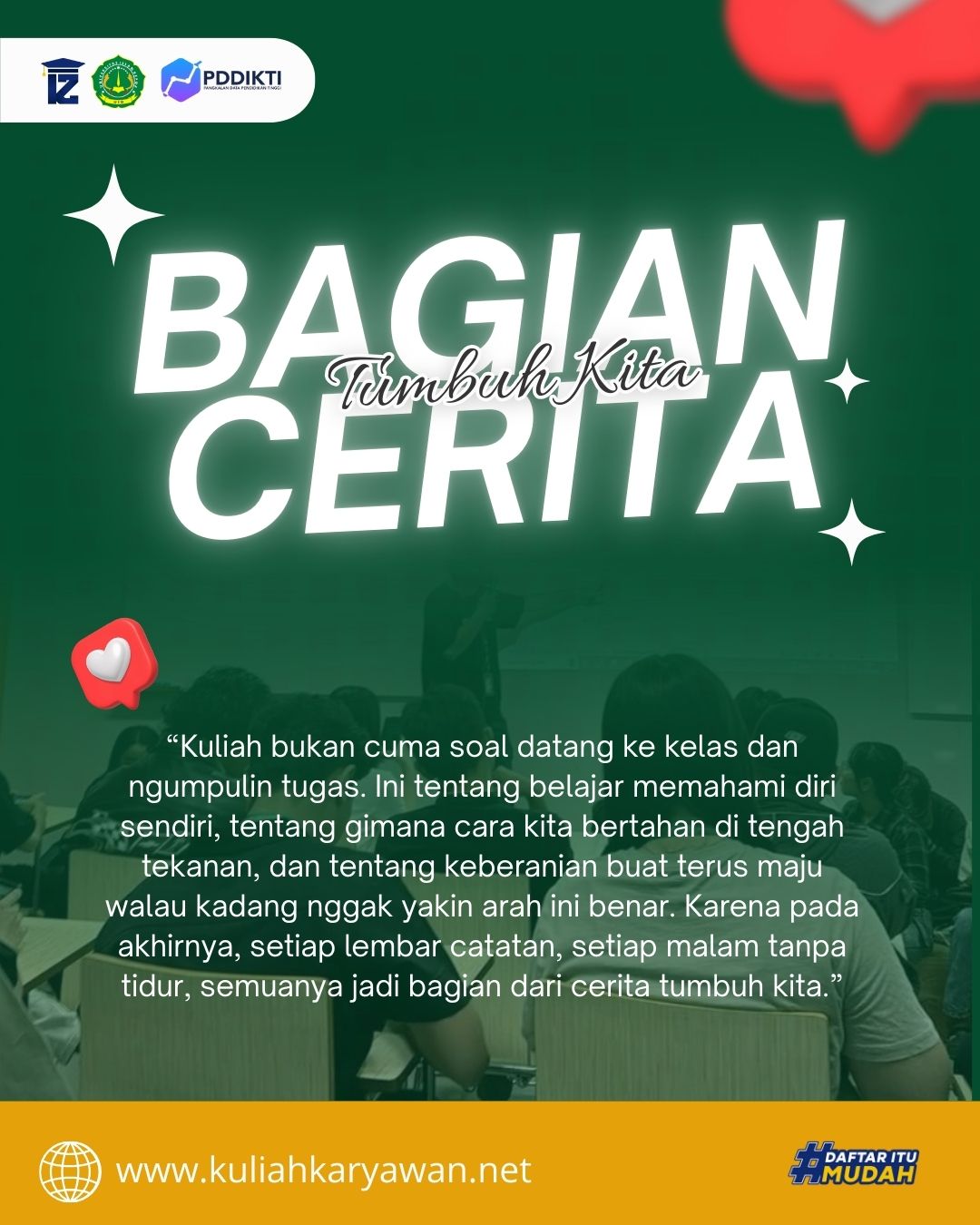 Menjadi Kuat Lewat Proses Kuliah