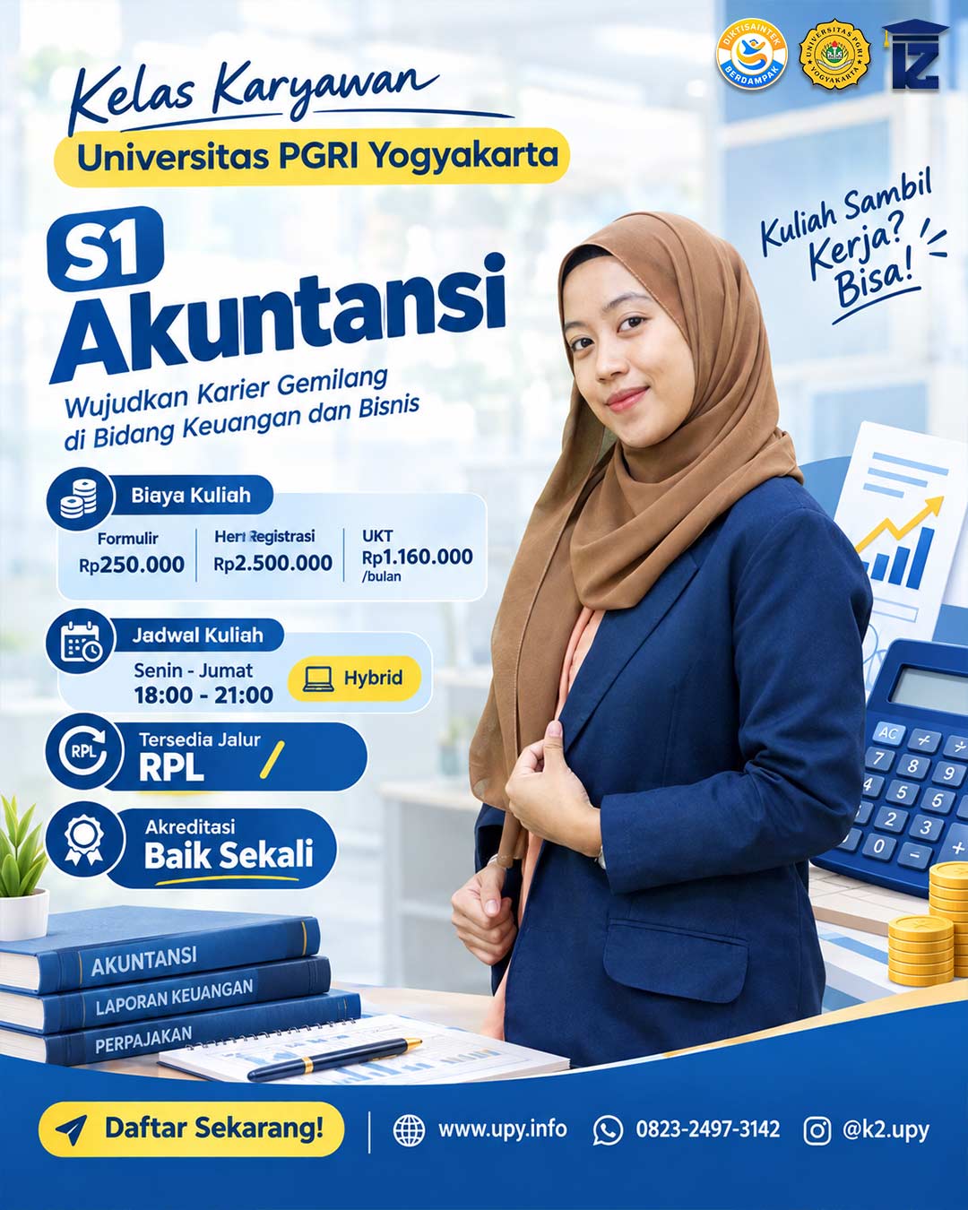 Biaya Kuliah S1 Akuntansi Kelas Karyawan K2 UPY
