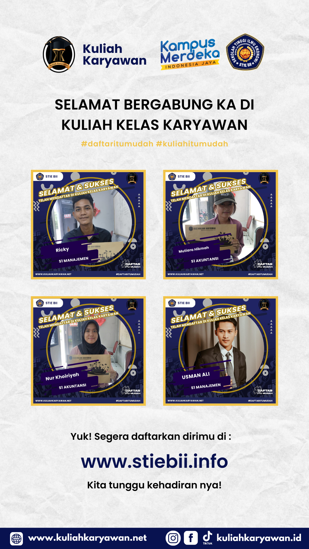 Kampus Kelas Karyawan dengan Lokasi Strategis di Bekasi STIE BII