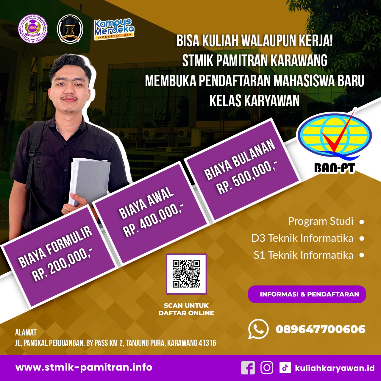 Daftar Kuliah di STMIK Pamitran Biaya Terjangkau