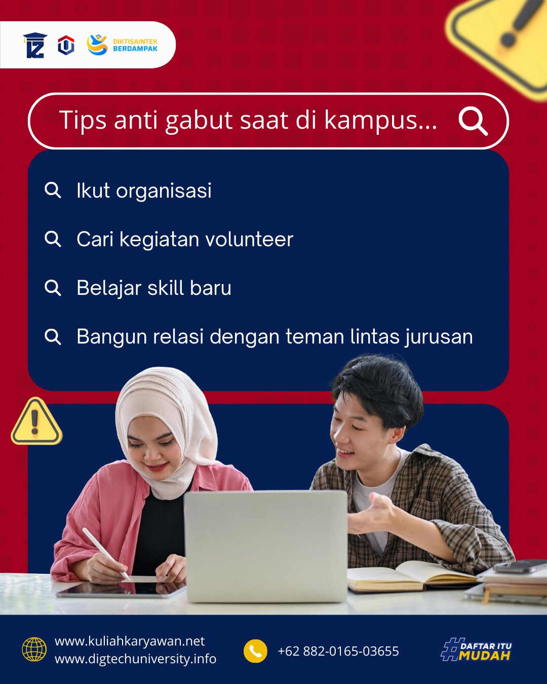 Tips Anti Gabut Saat di Kampus Digitech University