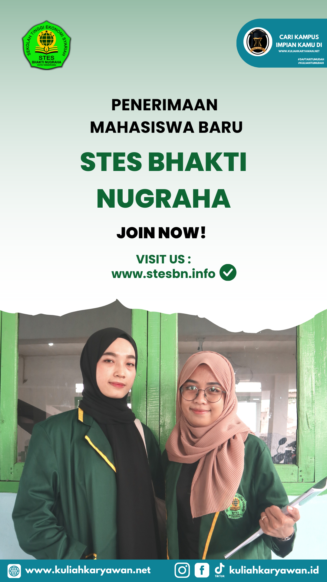 Pendaftaran Kuliah di Sekolah Tinggi Ekonomi Syariah Bhakti Nugraha