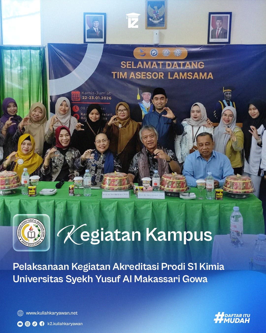 Pelaksanaan Akreditasi Kampus Universitas Syekh Yusuf Al Makassari Jurusan S1 Kimia