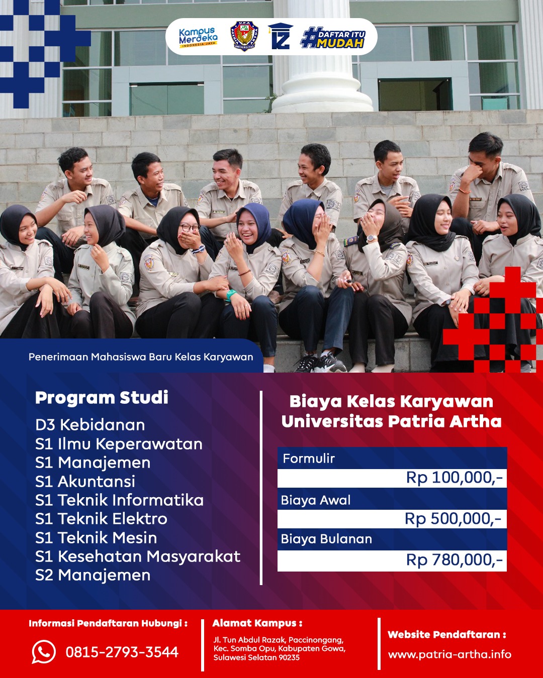 Cicilan biaya kuliah S1 Akuntansi UPA