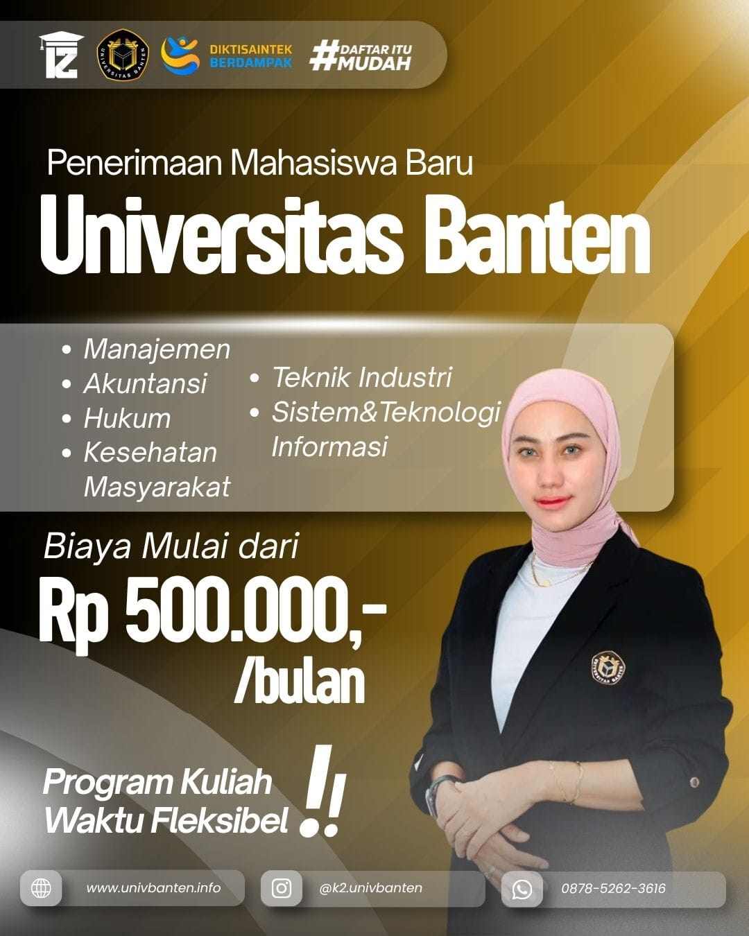 Biaya Kuliah Kampus Unversitas Banten Bisa Di Cicil Bulanan