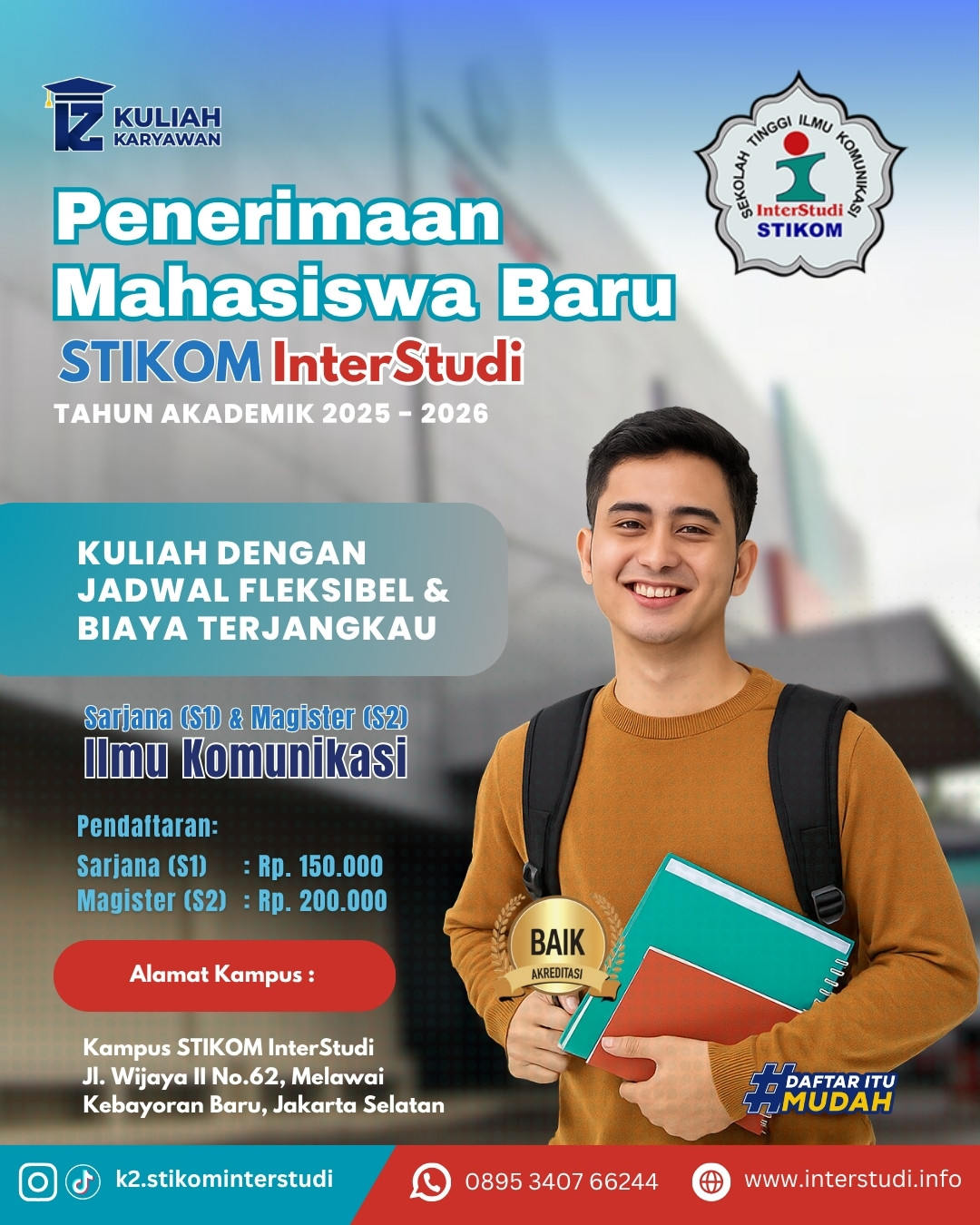 Cara Daftar Kuliah Karyawan STIKOM InterStudi dengan Mudah dan Cepat 2025