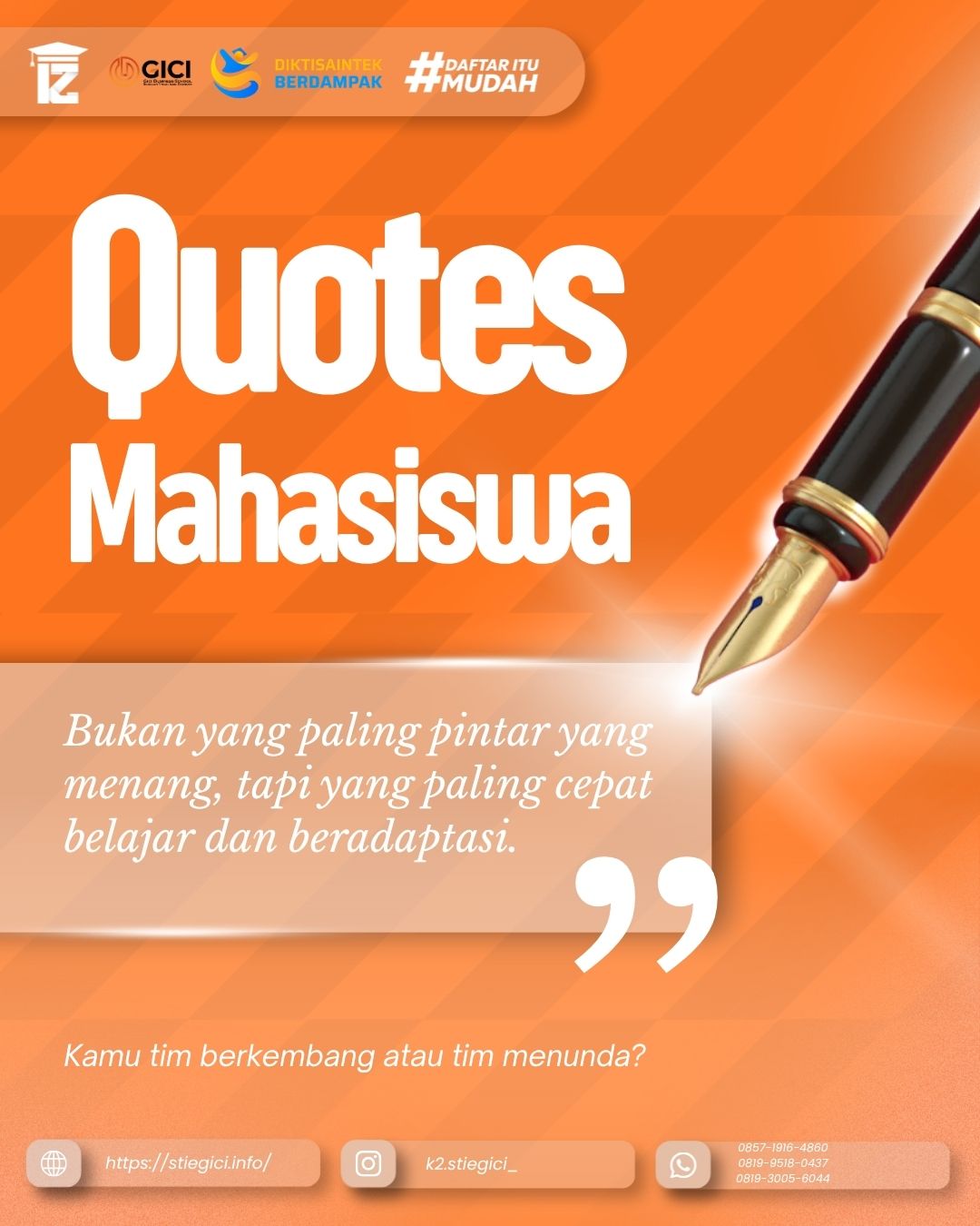 Biaya Kuliah STIE GICI 2026, Dengan Pilihan Program Studi Lengkap Dan Cicilan Terjangkau