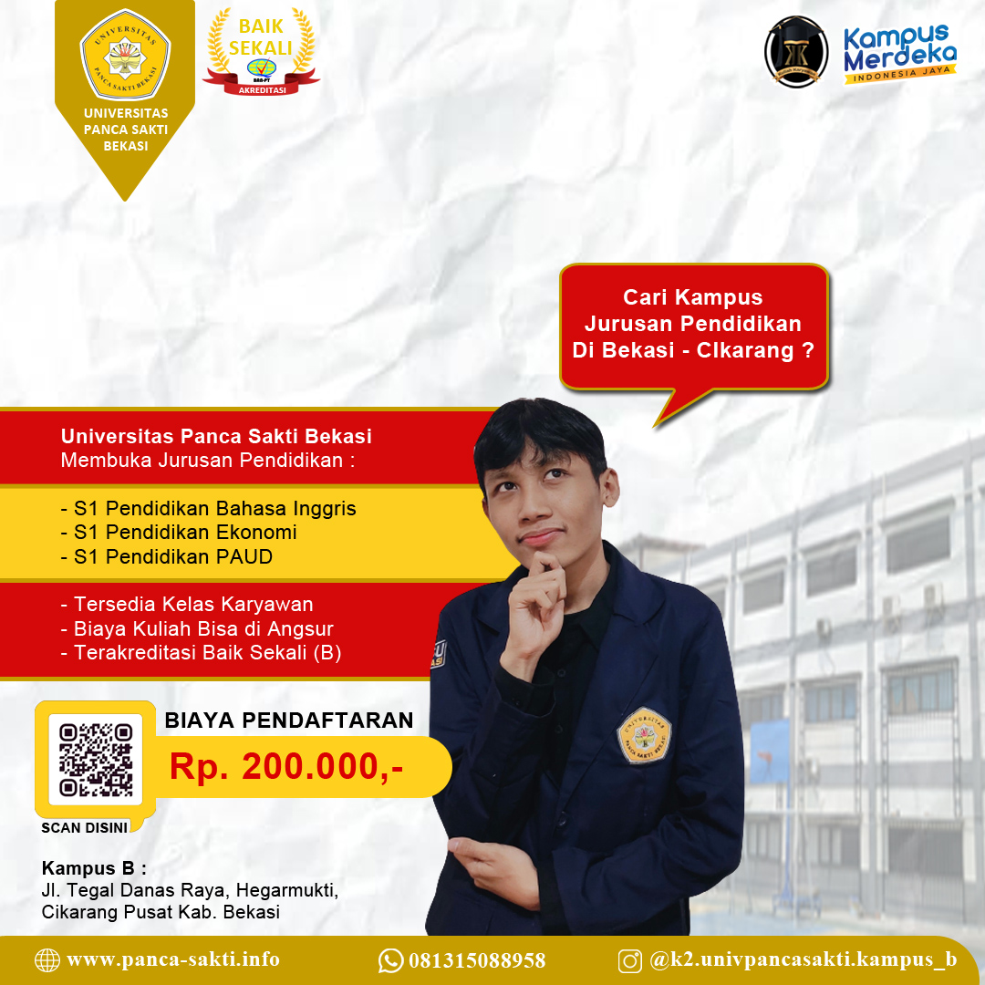 Pusat Pendaftaran Universitas Panca Sakti Bekasi