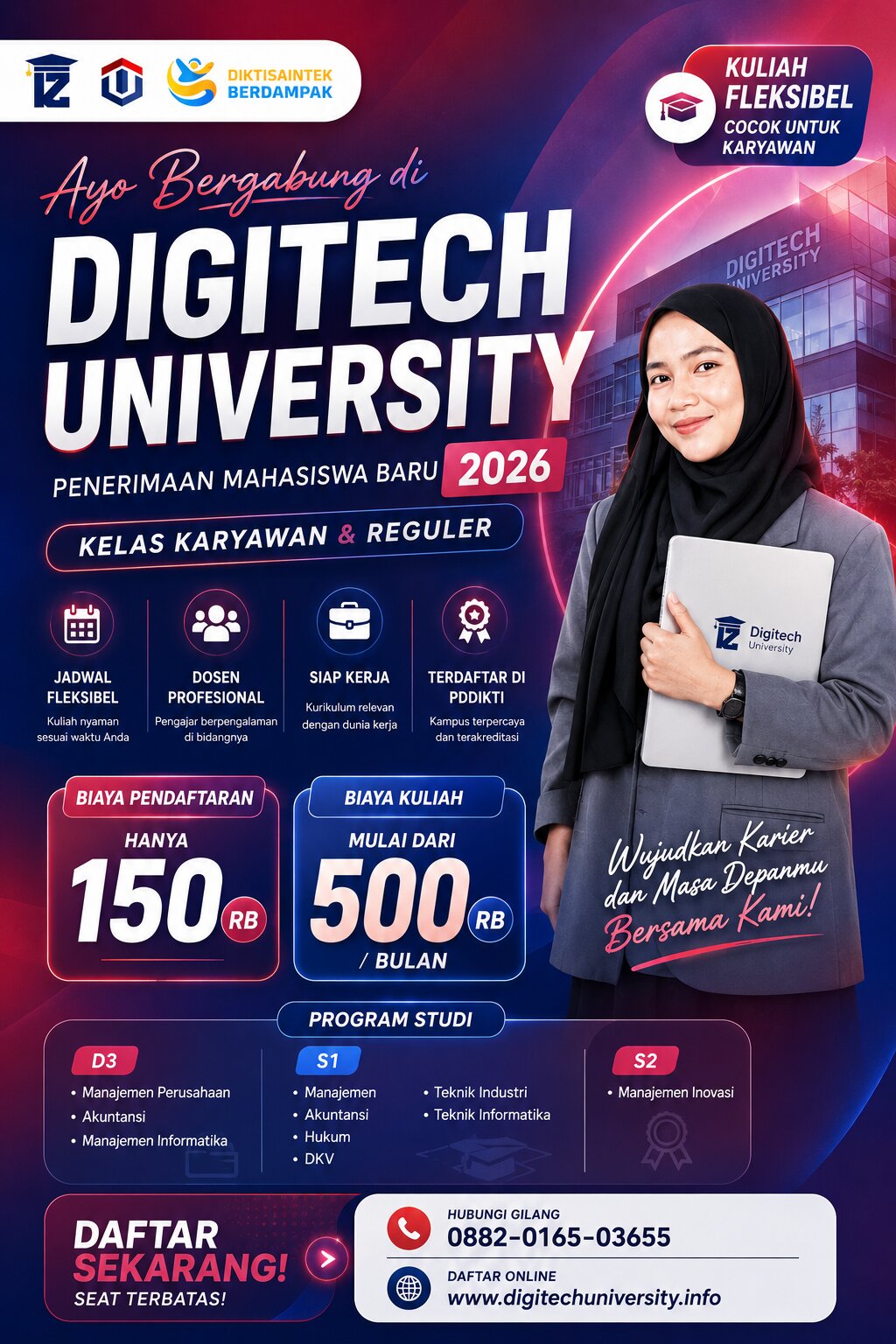 Penerimaan Mahasiswa Baru Digitech University 2026