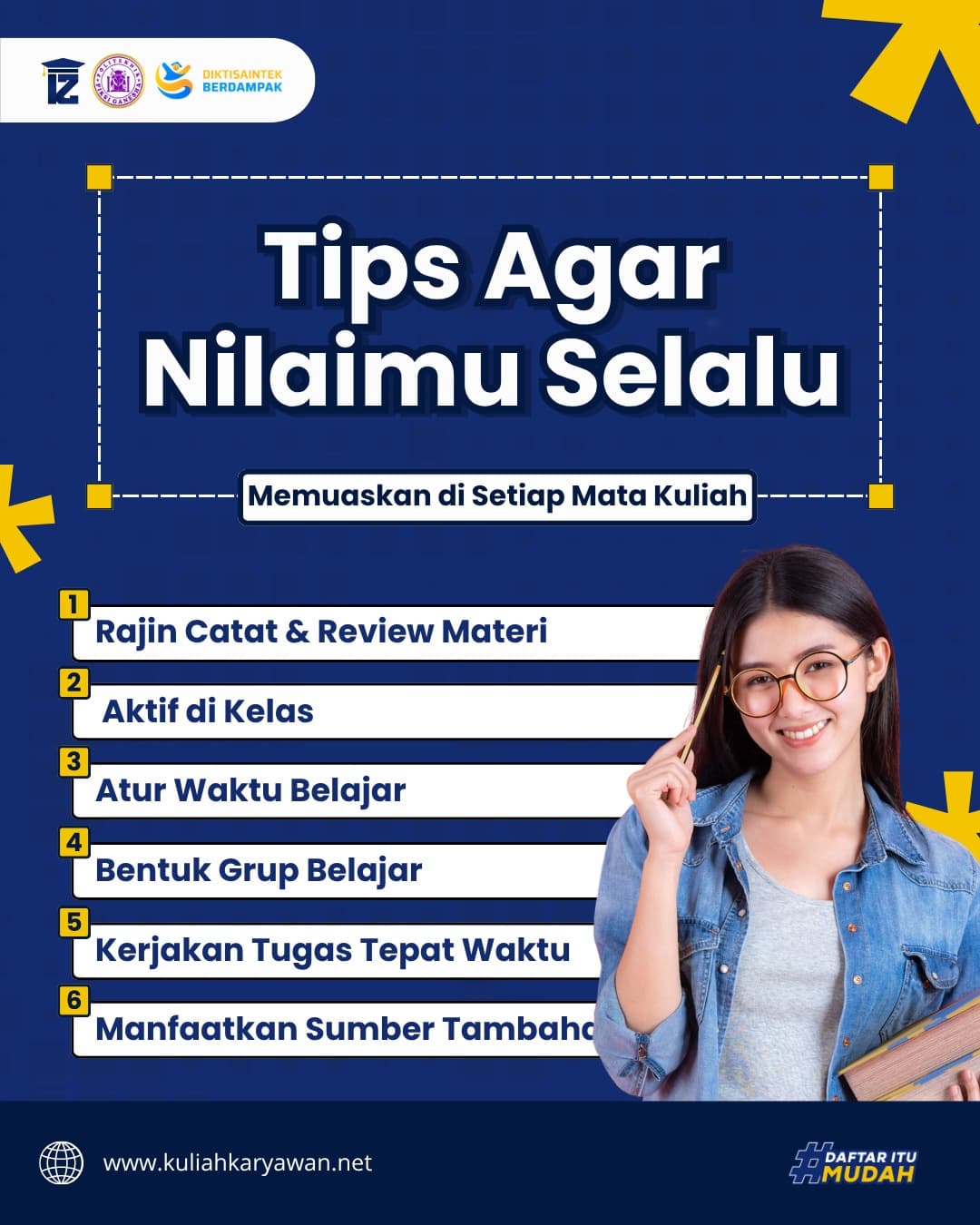 Tips Agar Nilaimu Selalu Memuaskan di Setiap Mata Kuliah
