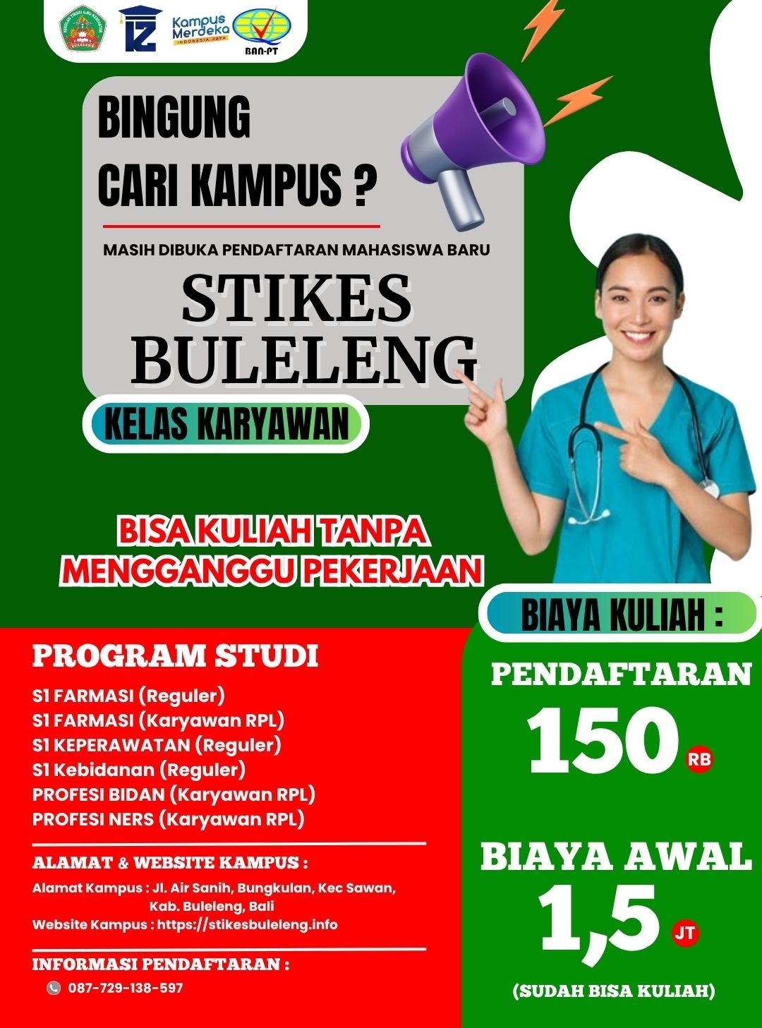 Biaya Kuliah Keperawatan Murah Di STIKES Buleleng
