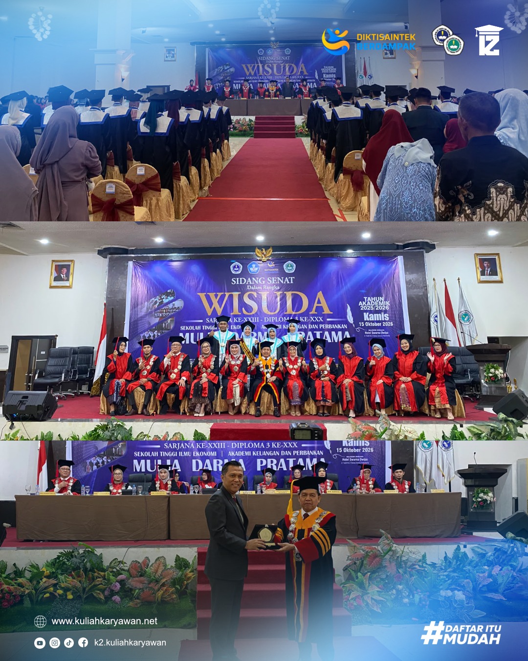 Wisuda Wisuda XXX Diploma Akademi Keuangan dan Perbankan Mulia Darma Pratama Palembang