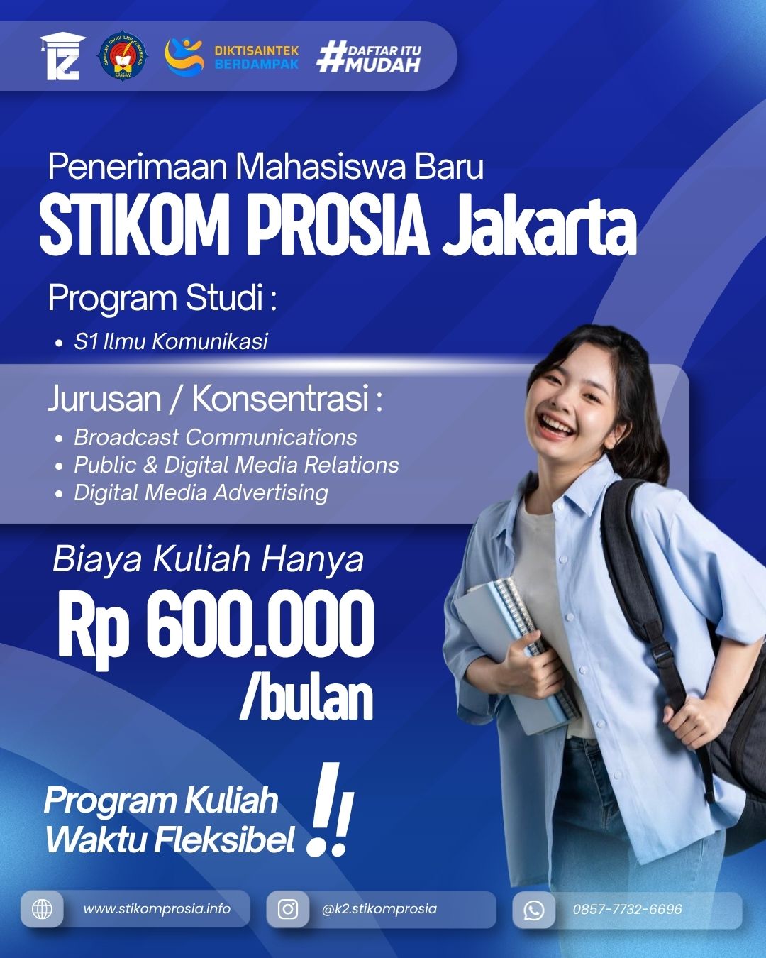 Penerimaan Mahasiswa Baru Jurusan S1 Ilmu Komunikasi di Jakarta