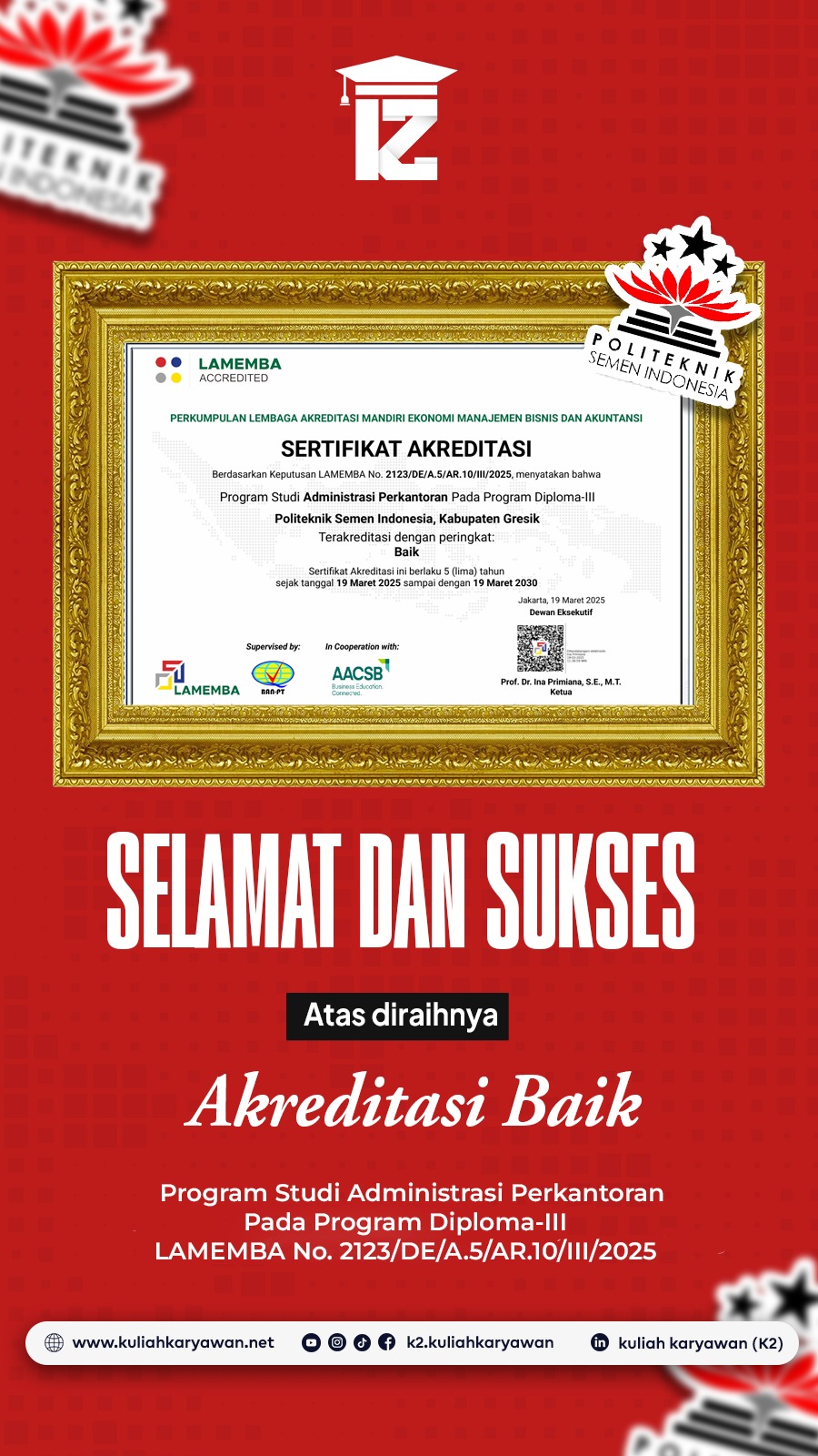 Akreditasi Prodi Administrasi Perkantoran