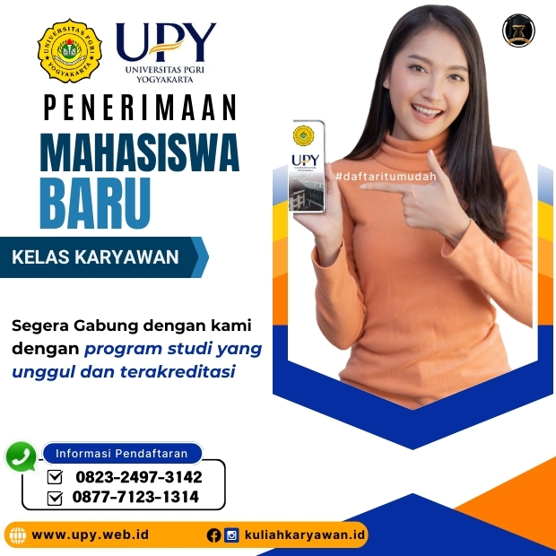 Pendaftaran Kuliah Kelas Karyawan  Universitas PGRI Yogyakarta UPY