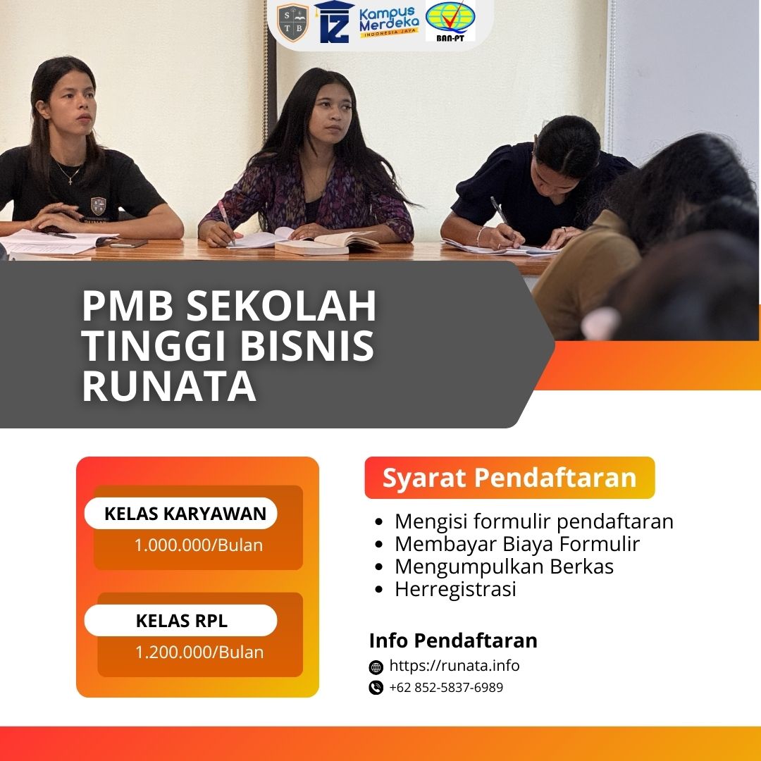 Syarat Pendaftaran Kuliah STB Runata