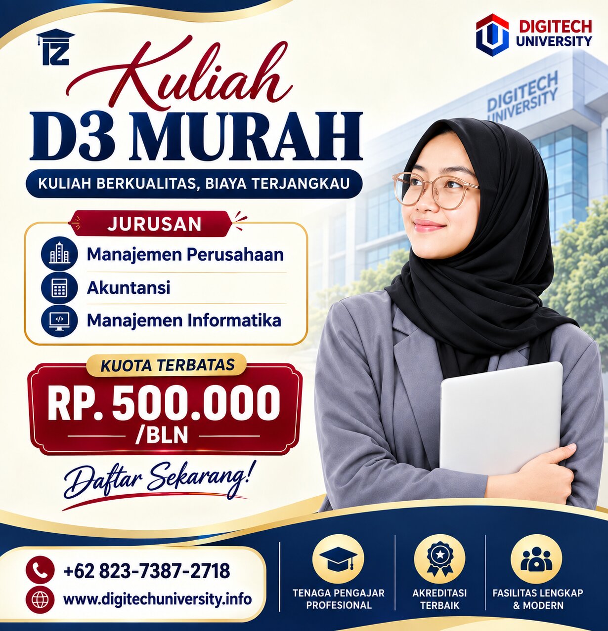 Kuliah D3 Terjangkau di Bandung