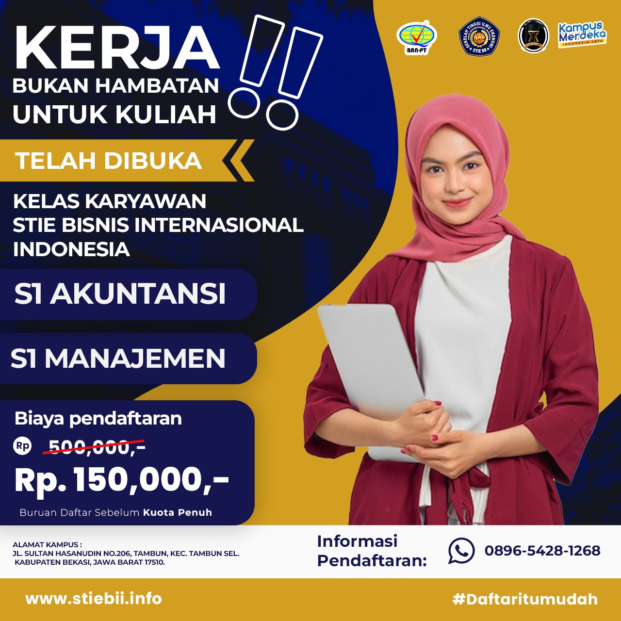 Kampus Jurusan Manajemen di Bekasi STIE BII