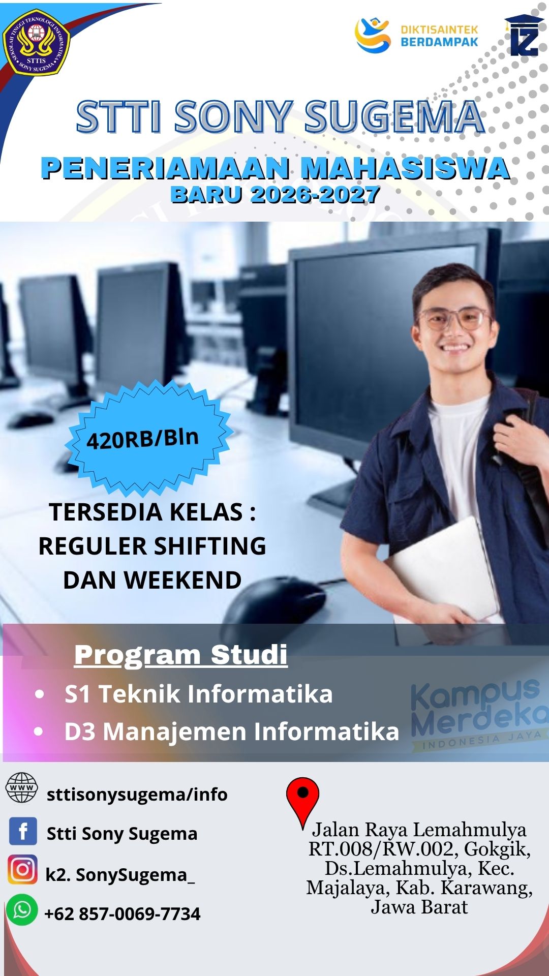 Info PMB STTI Sony Sugema Karawang