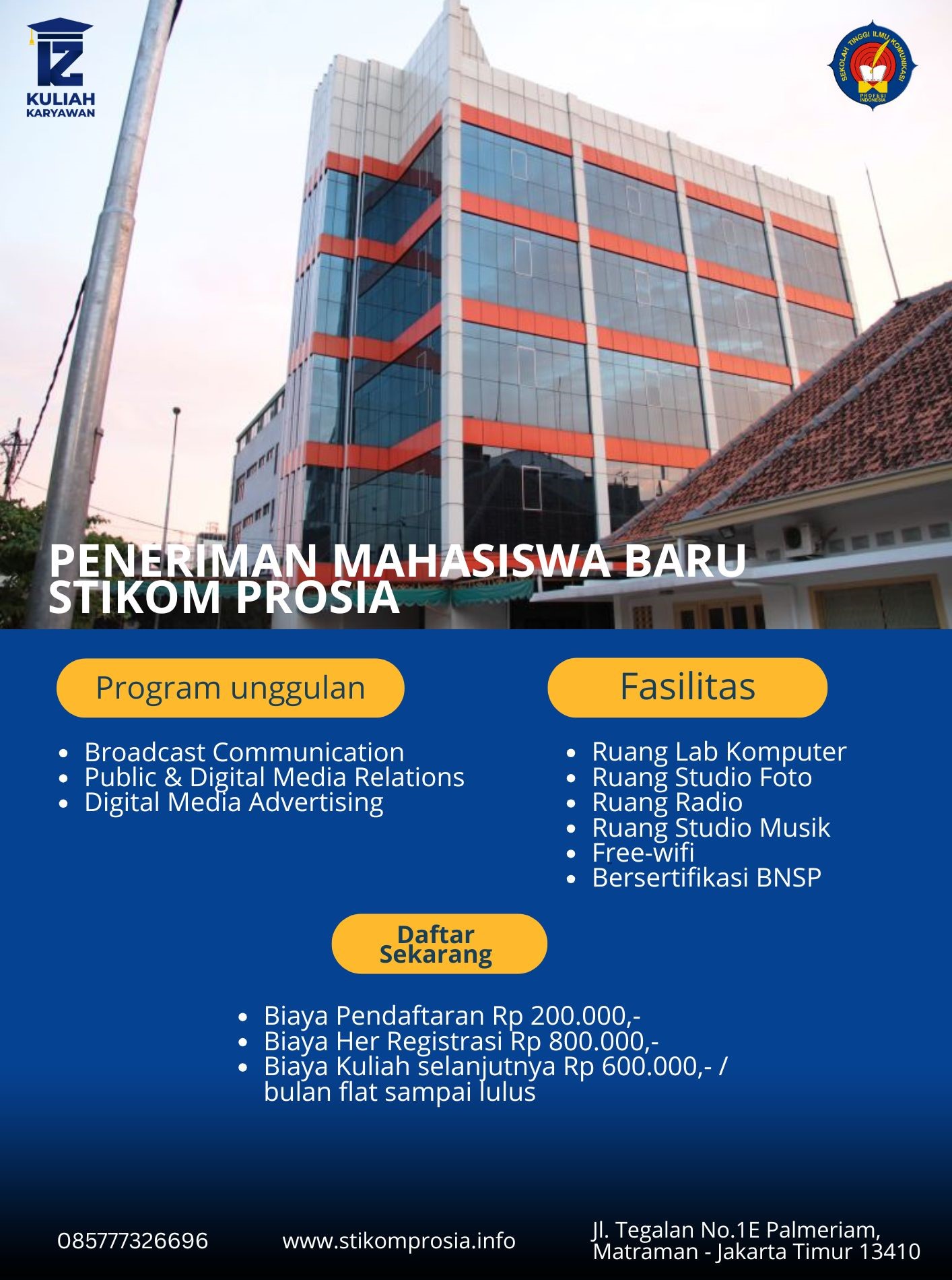 STIKOM PROSIA Kampus Biaya Terjangkau di Jakarta Timur