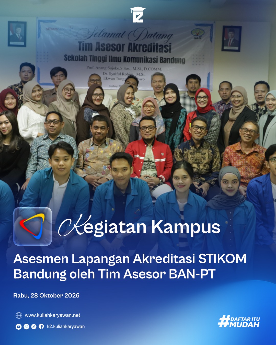 STIKOM Bandung Laksanakan Asesmen Akreditasi oleh Tim Asesor BAN-PT Tahun 2026
