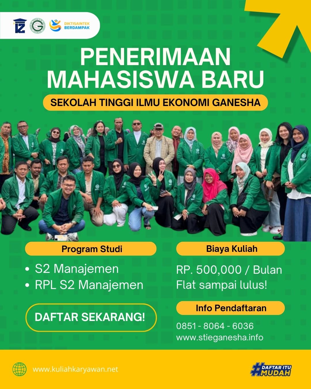 Kampus Tersedia RPL S2 Manajemen di Rempoa STIE Ganesha
