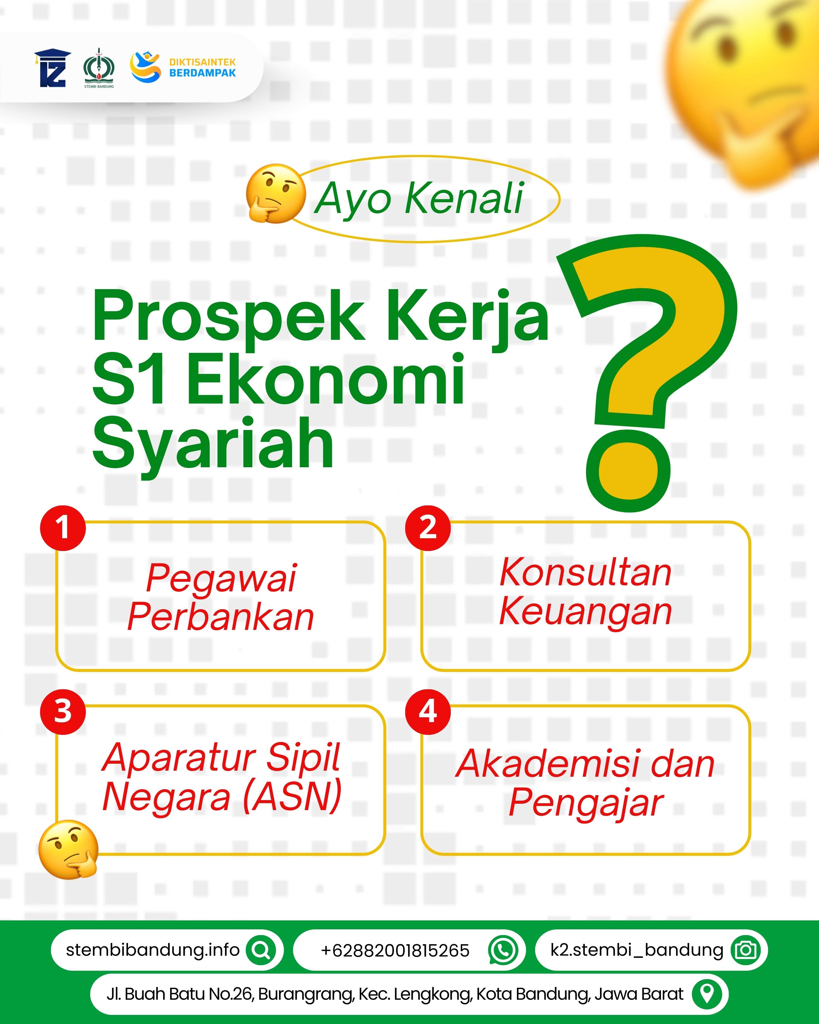 Kenali Prospek Kerja S1 Ekonomi Syariah STEMBI Bandung