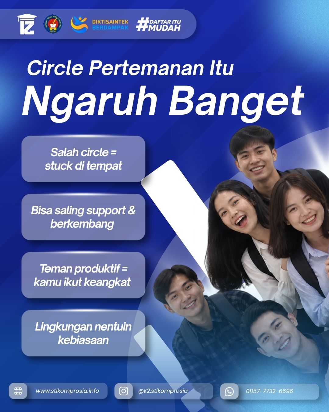 Pilih Lingkungan yang Membawamu Bertumbuh Yuk Kuliah di STIKOM Prosia Jakarta