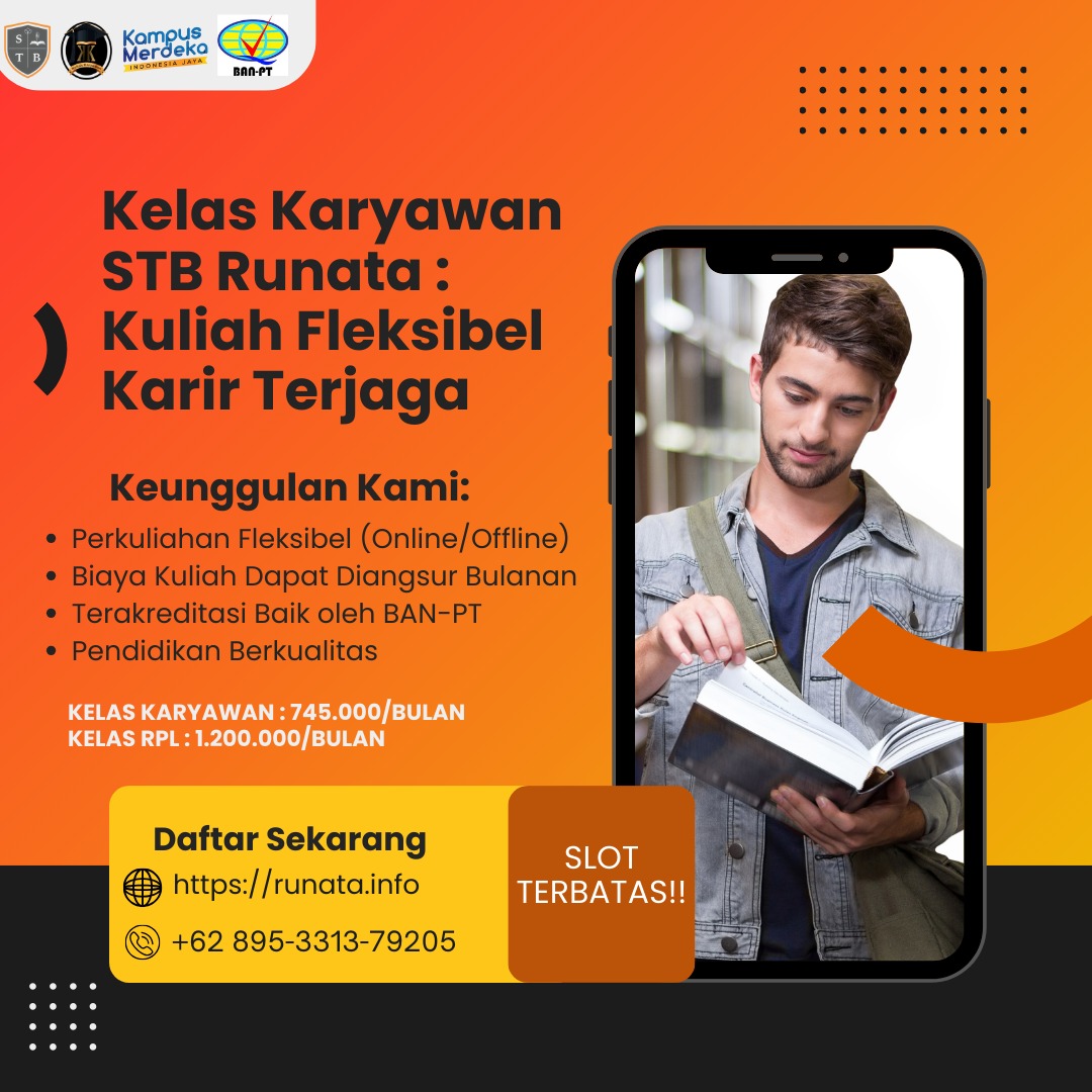 Kelas Karyawan STB Runata  Kuliah Fleksibel Karir Terjaga