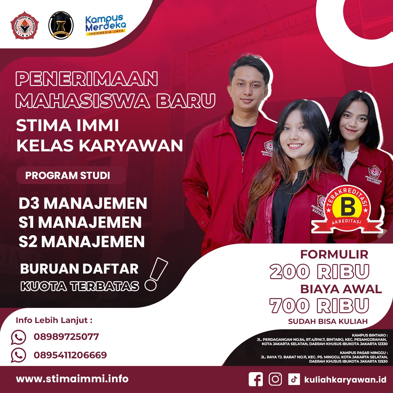 Kuliah Fleksibel dan Sudah Terakreditasi Kampus Wilayah Bintaro
