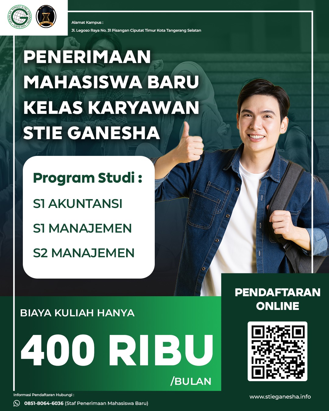 Kampus K2 STIE Ganesha di Tangerang Selatan