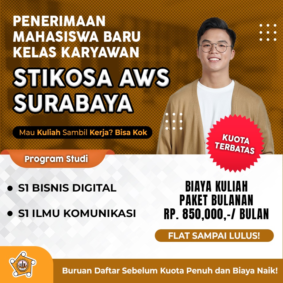 Kuliah Terjangkau di STIKOSA AWS Mulai Rp850.000 Per Bulan