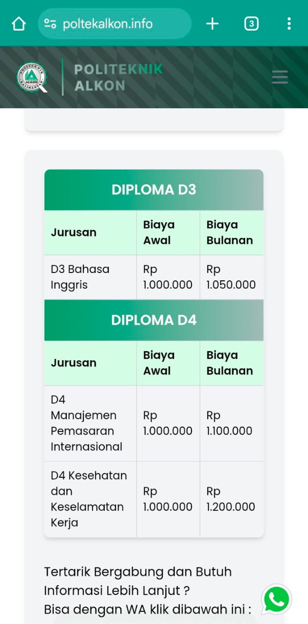 TUTORIAL CARA PENDAFTARAN POLITEKNIK ALKON KALIMANTAN