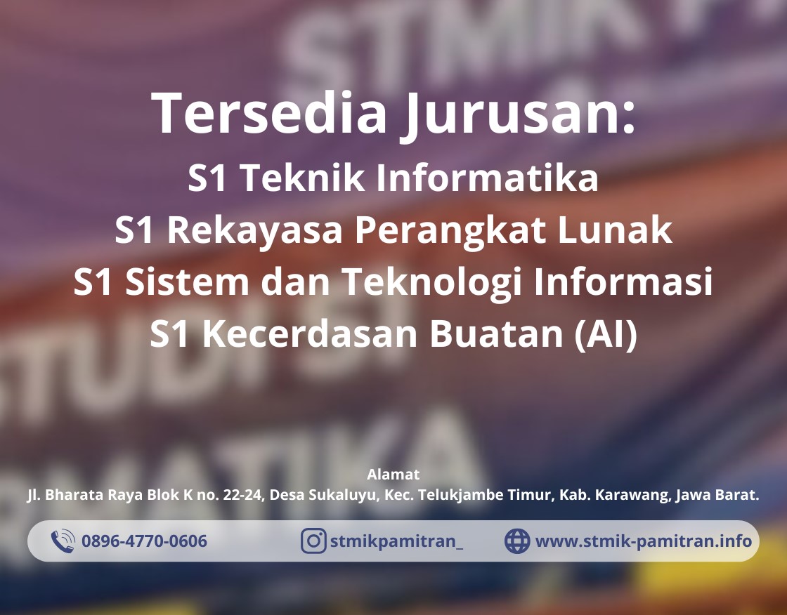 Program Studi Baru di STMIK Pamitran Karawang