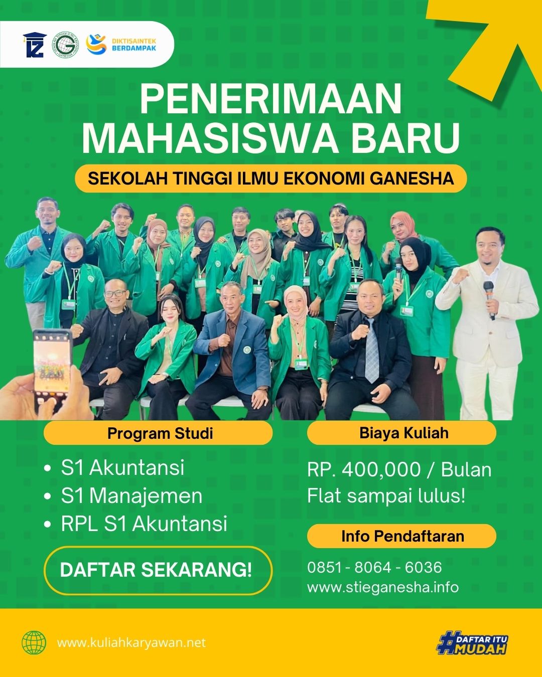 Kampus Jurusan S1 Manajemen di Pondok Ranji STIE Ganesha