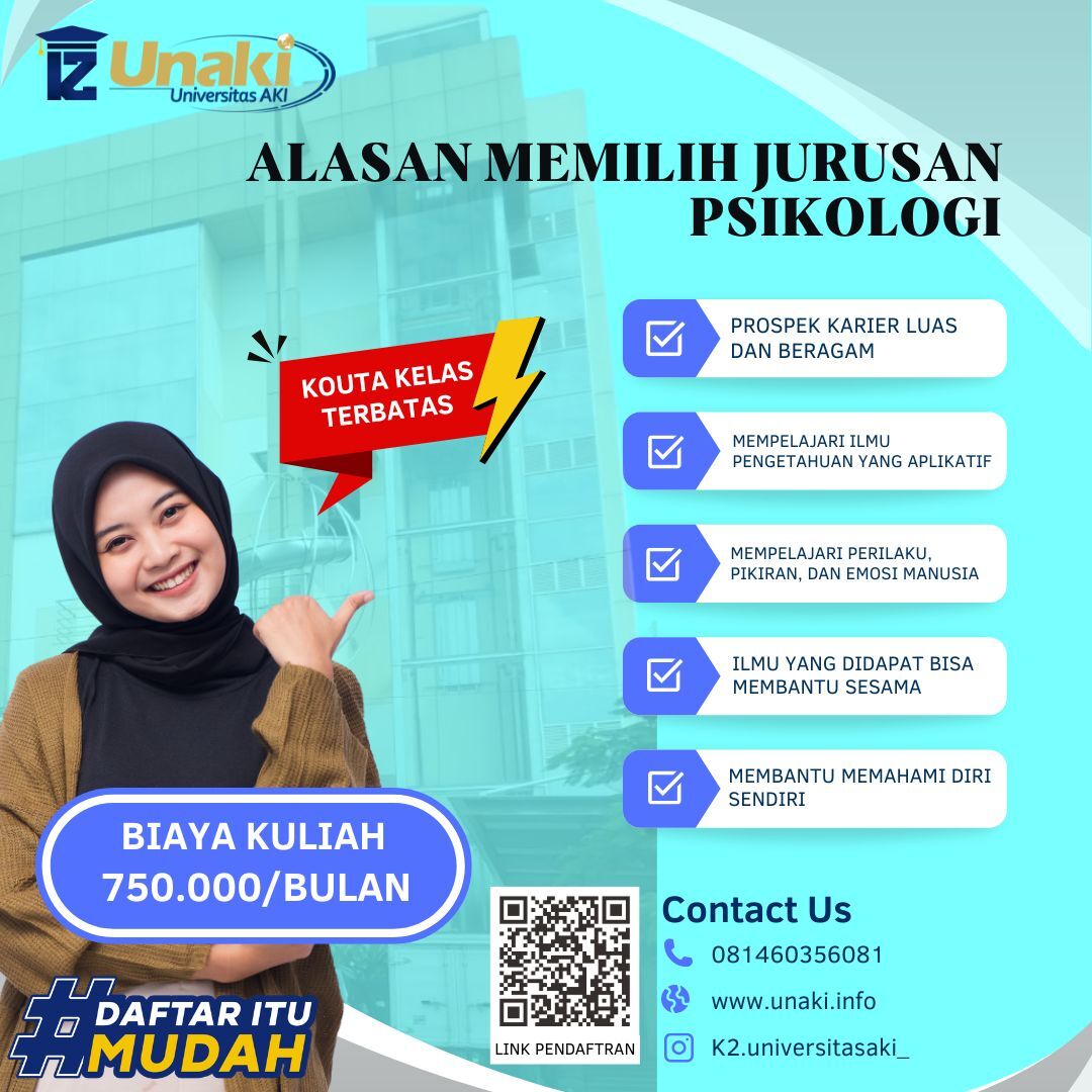 Kuliah kelas karyawan S1 Psikologi Kampus UNAKI