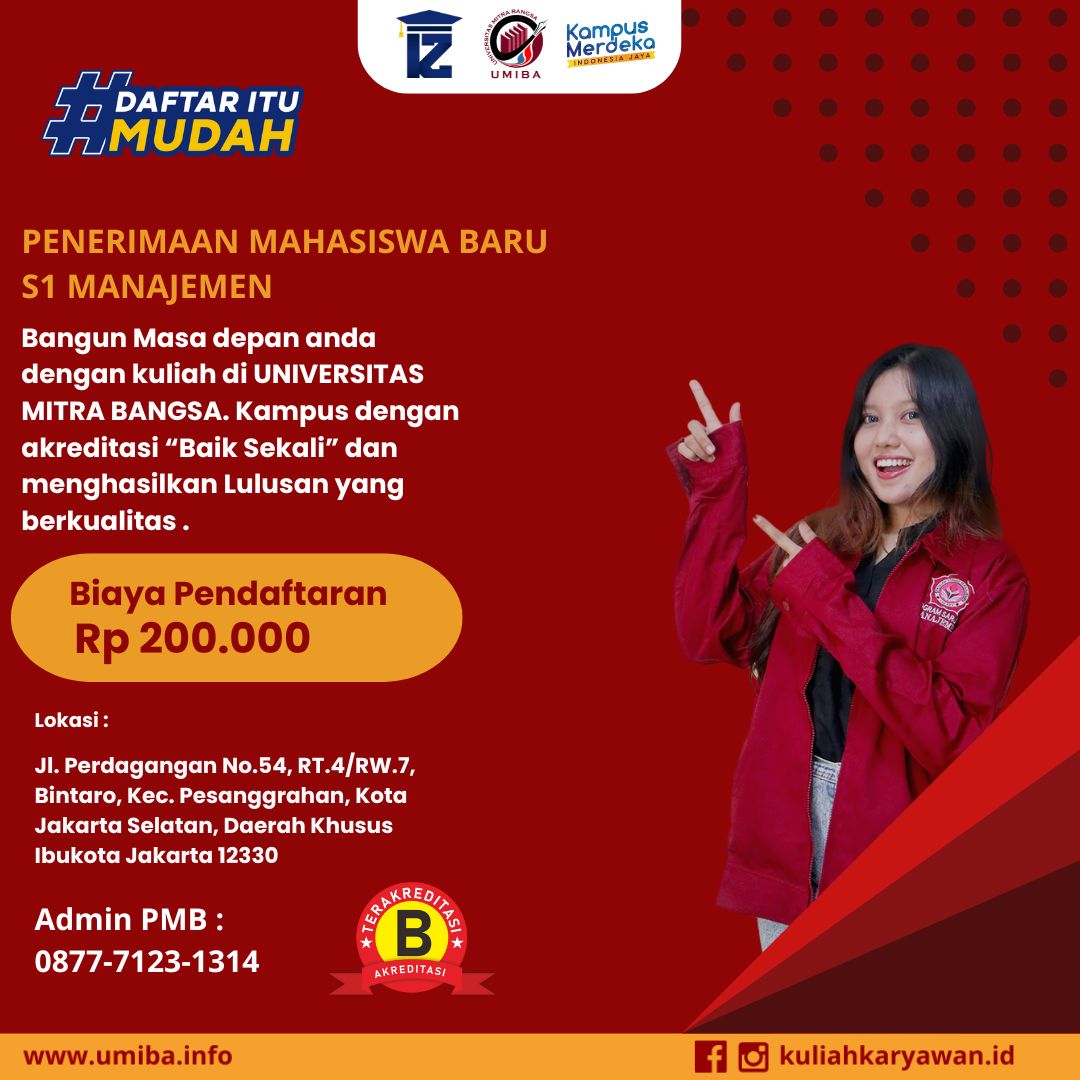 Kuliah S1 Manajemen di Kampus UMIBA Bintaro